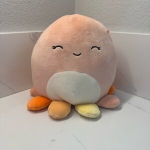 Squishmallows Melina the Easter Octopus 7" Plush Toy Stuffed Animal Happy Peach